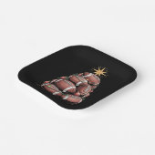 Amerikaanse Football kerstboom kerstpyjama Papieren Bordje (Gebogen)