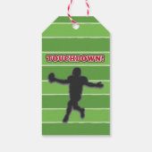 Amerikaanse Football Kinder of volwassen verjaarda Cadeaulabel (Achterkant)