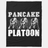 Amerikaanse Football Lineman Pancake Platoon Playe Fleece Deken (Voorkant)