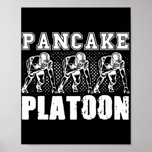 Amerikaanse Football Lineman Pancake Platoon Playe Poster (Voorkant)