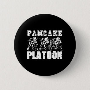 Amerikaanse Football Lineman Pancake Platoon Playe Ronde Button 5,7 Cm