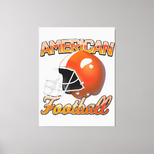 Amerikaanse Football logo Canvas Afdruk