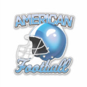 Amerikaanse Football logo Sticker (Voorkant)