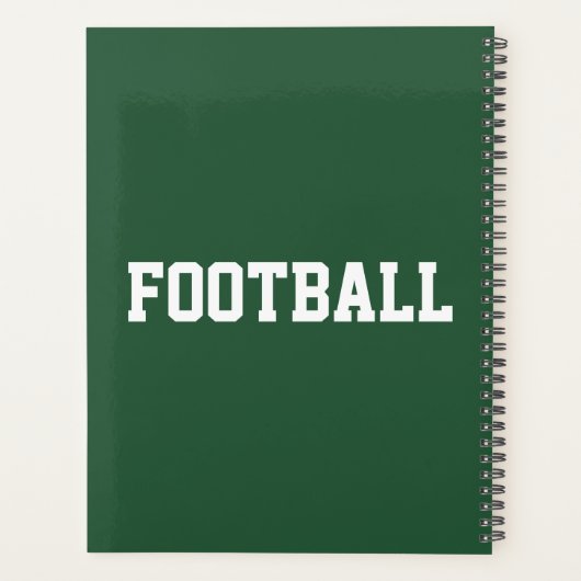 Amerikaanse Football Lover Calendar Planner (Achterkant)