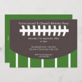 Amerikaanse Football Partij Kaart (Voorkant / Achterkant)