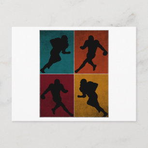 -Amerikaanse Football Player-cadeau Briefkaart