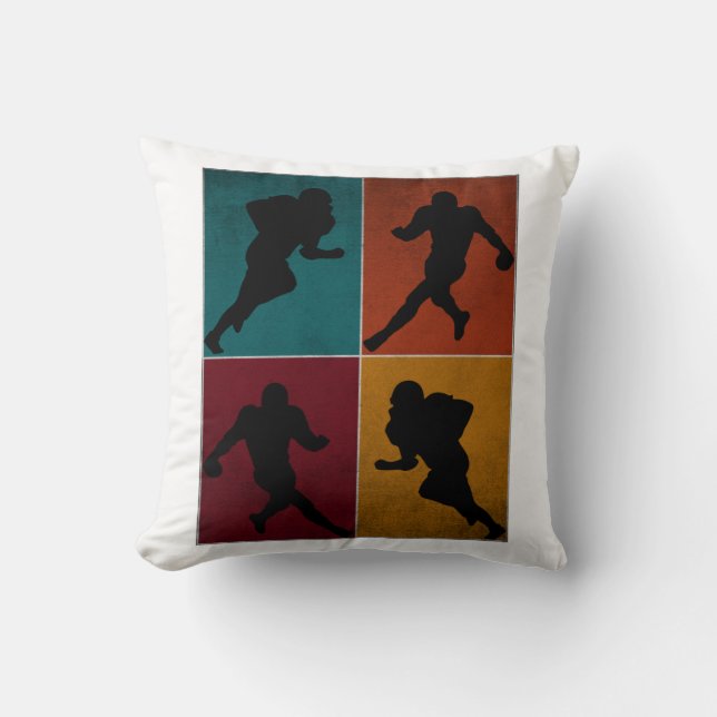 -Amerikaanse Football Player-cadeau Kussen (Voorkant)