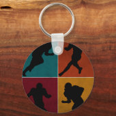 -Amerikaanse Football Player-cadeau Sleutelhanger (Voorkant)
