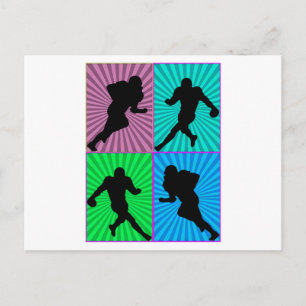 Amerikaanse Football Player for Football Love Briefkaart