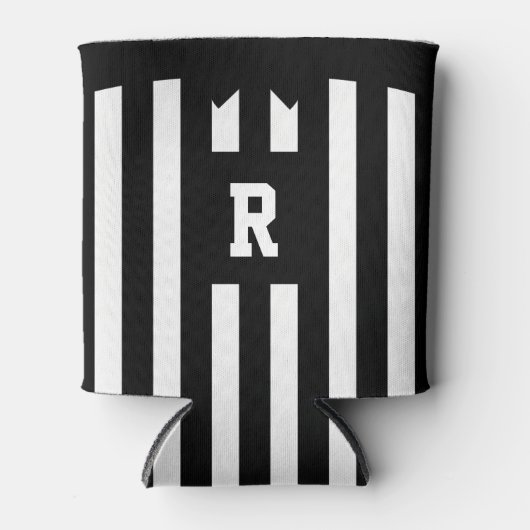 Amerikaanse Football Referee Stripes Koelbox Blikjeskoeler (Voorkant)