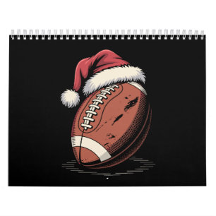 Amerikaanse Football Santa Hat Sports Kerstmis Kalender