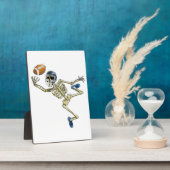 Amerikaanse Football Skeleton Halloween Mannen Boy Fotoplaat (Zijkant)