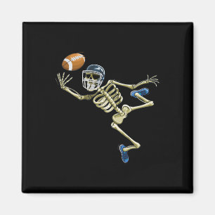 Amerikaanse Football Skeleton Halloween Mannen Boy Magneet