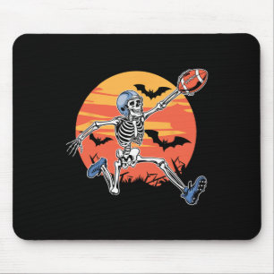 Amerikaanse Football Skeleton Player Halloween Man Muismat
