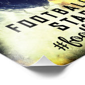 Amerikaanse football  speler foto afdruk (Hoek)