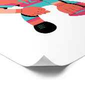 Amerikaanse football speler INVINCIBLE Wall art Poster (Hoek)