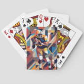 Amerikaanse Football speler kubist Kaart (Achterkant)