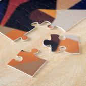 Amerikaanse Football speler kubist legpuzzel (Zijkant)