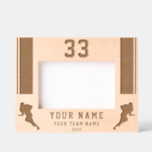 Amerikaanse Football Speler Silhouette Sports Gegraveerde Lijstjes (Voorkant)