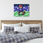 Amerikaanse Football Star Canvas Afdruk (Insitu (Slaapkamer))