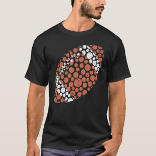 Amerikaanse Football Stippen Internationale Dot Da T-shirt