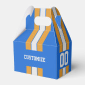 Amerikaanse Football team kleuren blauw en geel Bedankdoosjes (Achterkant)