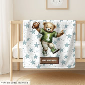 Amerikaanse Football Teddy Blanket met aangepaste  Fleece Deken