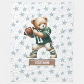 Amerikaanse Football Teddy Blanket voor Jongens Ve Fleece Deken (Voorkant)