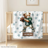 Amerikaanse Football Teddy Blanket voor Jongens Ve Fleece Deken