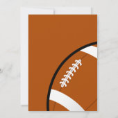 Amerikaanse Football thema verjaardagsuitnodiging Kaart (Achterkant)