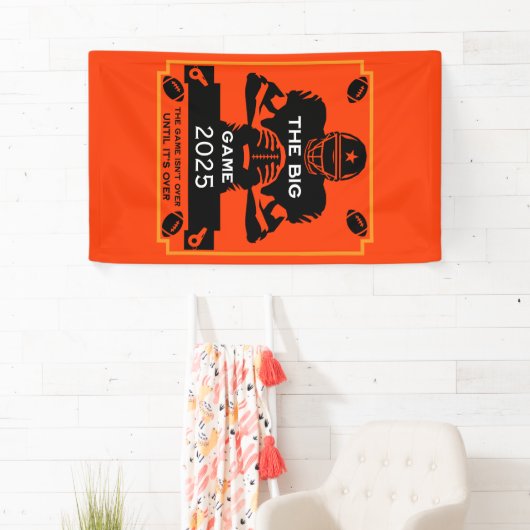 Amerikaanse Football TV Watch Party Spandoek (Insitu)