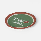 Amerikaanse Football Tweede verjaardag Papieren Bordje (Gekanteld)