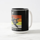 Amerikaanse Football Two-Tone Coffee Mok (Voorkant rechts)