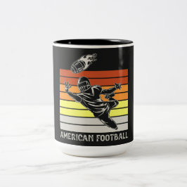 Amerikaanse Football Two-Tone Coffee Mok