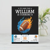 Amerikaanse Football Verjaardag Atleet Verjaardag Kaart (Staand voorkant)