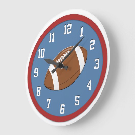 Amerikaanse Football Wall Clock Grote Klok (Hoek)