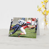 Amerikaanse Football Wenskaarten Kaart (Gele Bloem)