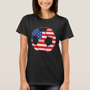 Amerikaanse Football World Soccer American Fan Cou T-shirt