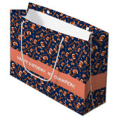 Amerikaanse Footballs balls en Inspirerend tekst Groot Cadeauzakje (Voorkant Gekanteld)