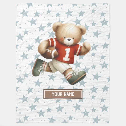 Amerikaanse Footballs deken voor verjaardagscadeau (Voorkant)