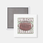 Amerikaanse Footballs magneet (Voorkant / Achterkant)