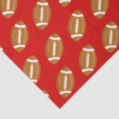 Amerikaanse Footballs op rood Tissuepapier (Detail)