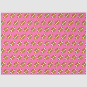 Amerikaanse Footballs op Roze Tissuepapier