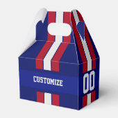 Amerikaanse Footballs team kleuren rood wit en bla Bedankdoosjes (Achterkant)