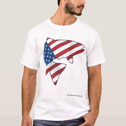 Amerikaanse forel t-shirt (Voorkant)