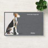 Amerikaanse Foxhound Abstracte Art Dog Naam Post-it® Notes (Kantoor)