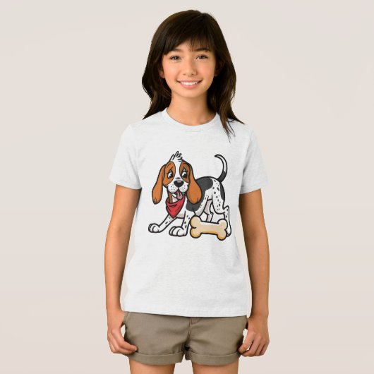 Amerikaanse Foxhound: Bone On The Mind Tri-Blend Shirt (Voorkant volledig)
