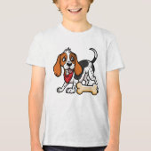 Amerikaanse Foxhound: Bone On The Mind Tri-Blend Shirt (Voorkant)