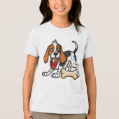 Amerikaanse Foxhound: Bone On The Mind Tri-Blend Shirt (Voorkant)