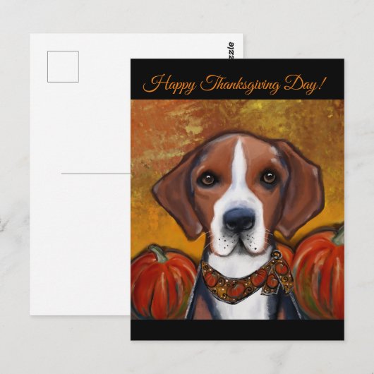 Amerikaanse Foxhound  Briefkaart (Voorkant / Achterkant)